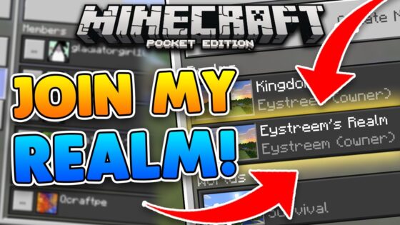 JOIN MY MCPE REALM!! Eystreem's Minecraft PE Subscriber Realm! - Gameplay, Kingdom Kids Zone, Minecraft - EYstreem