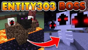 DO NOT SPAWN THE ENTITY303 BOSS!! Minecraft Pocket Edition (Entity303 Addon) - Gameplay, Kingdom Kids Zone, Minecraft - EYstreem