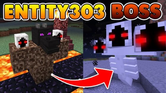 DO NOT SPAWN THE ENTITY303 BOSS!! Minecraft Pocket Edition (Entity303 Addon) - Gameplay, Kingdom Kids Zone, Minecraft - EYstreem