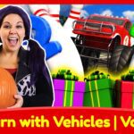 Learning with Vehicles Vol 2 | ABCs, Numbers, Colors and More with Trucks for Kids - Kingdom Kids Zone, Little Learners - Brain Candy TV