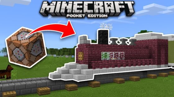 WORKING TRAIN using COMMAND BLOCKS in Minecraft! (Pocket Edition, Xbox) - Gameplay, Kingdom Kids Zone, Minecraft - EYstreem
