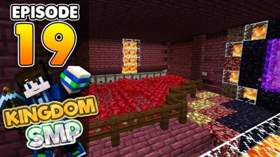 AUTOMATIC NETHER WART Farm! Ep.19 Minecraft PE Realms Survival Let's Play! (KingdomSMP) - Gameplay, Kingdom Kids Zone, Minecraft - EYstreem