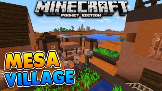 RARE MESA VILLAGE SEED for Minecraft Pocket Edition!! - Gameplay, Kingdom Kids Zone, Minecraft - EYstreem