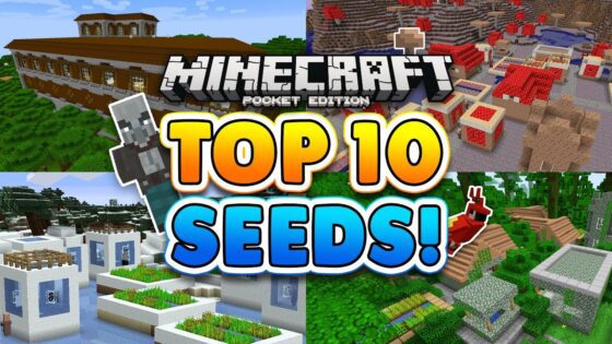 TOP 10 BEST SEEDS for Minecraft Pocket Edition!! - Gameplay, Kingdom Kids Zone, Minecraft - EYstreem