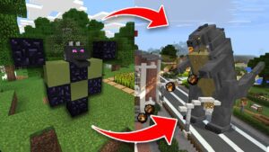 How to Spawn GODZILLA in Minecraft Pocket Edition!! (Godzilla Boss Addon) - Gameplay, Kingdom Kids Zone, Minecraft - EYstreem
