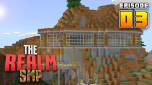 OUR FIRST HOUSE!! RealmSMP Ep.3 Minecraft PE (Survival Let's Play) - Gameplay, Kingdom Kids Zone, Minecraft - EYstreem