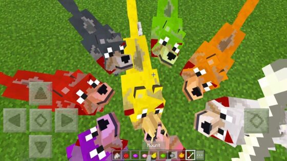 How to DYE WOLVES in Minecraft Tutorial! (Pocket Edition, Xbox – Mutant Wolves Addon) - Gameplay, Kingdom Kids Zone, Minecraft - EYstreem