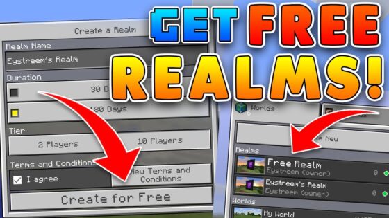 How to get REALMS for FREE in Minecraft Pocket Edition! iOS & Android Get FREE PAID APPS! 2017 - Gameplay, Kingdom Kids Zone, Minecraft - EYstreem