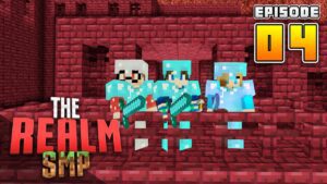 WE FOUND 2 NETHER FORTRESSES!! RealmSMP Ep.4 Minecraft PE (Survival Let's Play Multiplayer) - Gameplay, Kingdom Kids Zone, Minecraft - EYstreem
