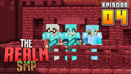 WE FOUND 2 NETHER FORTRESSES!! RealmSMP Ep.4 Minecraft PE (Survival Let's Play Multiplayer) - Gameplay, Kingdom Kids Zone, Minecraft - EYstreem