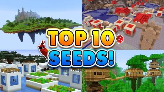 TOP 10 BEST SEEDS for Minecraft! (Pocket Edition, Xbox, Windows 10) - Gameplay, Kingdom Kids Zone, Minecraft - EYstreem