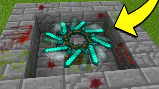 How to Make a Working SPINNING BLADE in Minecraft Tutorial! (Pocket Edition, Xbox, PS4/3, PC) - Gameplay, Kingdom Kids Zone, Minecraft - EYstreem