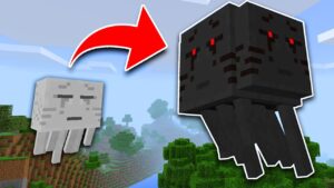 NEW BOSS UPDATE in Minecraft Pocket Edition?! 3 HEADED GHAST BOSS! - Gameplay, Kingdom Kids Zone, Minecraft - EYstreem