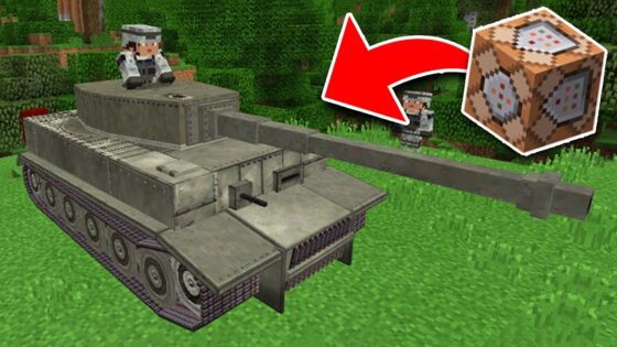WORKING TANK in Minecraft Using Command Blocks! (Pocket Edition, PS4/3, Xbox, Switch) - Gameplay, Kingdom Kids Zone, Minecraft - EYstreem