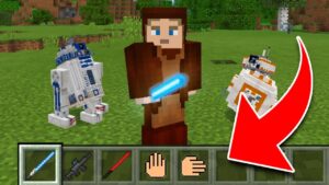 MINECRAFT AS A JEDI!! Star Wars in Minecraft (Pocket Edition, Xbox, PC) - Gameplay, Kingdom Kids Zone, Minecraft - EYstreem