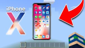 WORKING iPHONE X in Minecraft! NO MODS! (Pocket Editon, Xbox, PC) - Gameplay, Kingdom Kids Zone, Minecraft - EYstreem