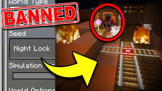 This SEED IS BANNED in Minecraft! *SCARY* - Gameplay, Kingdom Kids Zone, Minecraft - EYstreem