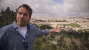 Dave visit the actual Garden of Gethsemane where Jesus was betrayed and arrested… - Documentaries, Movies & TV - Drive Thru History with Dave Stotts