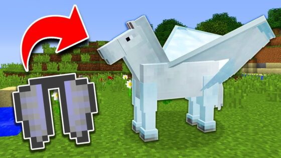 How to Get HORSE WINGS in Minecraft TUTORIAL! (Pocket Edition, Xbox, PC) - Gameplay, Kingdom Kids Zone, Minecraft - EYstreem