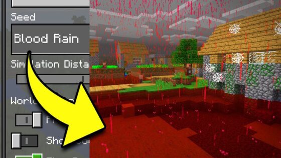 CURSED BLOOD RAIN SEED IN MINECRAFT! (SCARY Survival EP18) - Gameplay, Kingdom Kids Zone, Minecraft - EYstreem