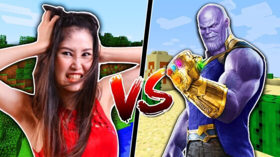 TROLLING AS THANOS in Minecraft! - Gameplay, Kingdom Kids Zone, Minecraft - EYstreem