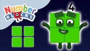 @Numberblocks- The Number Four | Learn to Count - Kingdom Kids Zone, Little Learners - Numberblocks