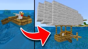 How to UPGRADE a BOAT in Minecraft TUTORIAL! (Pocket Edition, Xbox, PC) - Gameplay, Kingdom Kids Zone, Minecraft - EYstreem