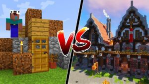 NOOB BUILDER vs PRO BUILDER in Minecraft! - Gameplay, Kingdom Kids Zone, Minecraft - EYstreem