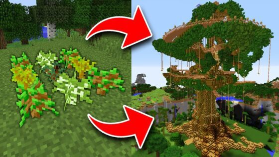 How to Get TREEHOUSE SAPLINGS in Minecraft! *SECRET WAY!* - Gameplay, Kingdom Kids Zone, Minecraft - EYstreem