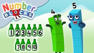 @Numberblocks- Ten Green Bottles | Learn to Count - Kingdom Kids Zone, Little Learners - Numberblocks