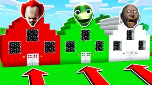 DO NOT CHOOSE THE WRONG HOUSE! (Dame Tu Cosita, Granny, Pennywise) - Gameplay, Kingdom Kids Zone, Minecraft - EYstreem