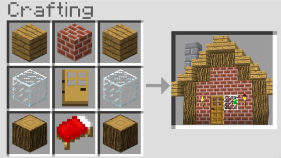 CRAFTING A HOUSE In Minecraft Pocket Edition! (NO MODS!) - Gameplay, Kingdom Kids Zone, Minecraft - EYstreem