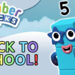 @Numberblocks- Back to School | The Number 5 | Learn to Count - Kingdom Kids Zone, Little Learners - Numberblocks