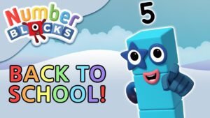 @Numberblocks- Back to School | The Number 5 | Learn to Count - Kingdom Kids Zone, Little Learners - Numberblocks