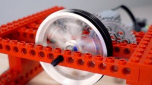 Spinning a Lego Wheel FASTER - Kids (6-9), Kingdom Kids Zone - Brick Experiment Channel