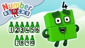 @Numberblocks- Green Bottles | Learn to Count - Kingdom Kids Zone, Little Learners - Numberblocks