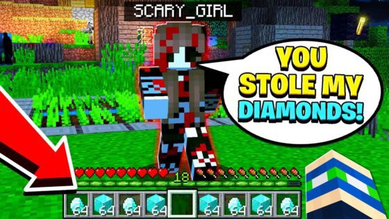 I STOLE FROM HER and THIS happened… *SCARY* - Gameplay, Kingdom Kids Zone, Minecraft - EYstreem