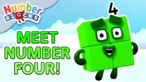 @Numberblocks- Meet Number Four | Meet the Numberblocks | Learn to Count - Kingdom Kids Zone, Little Learners - Numberblocks