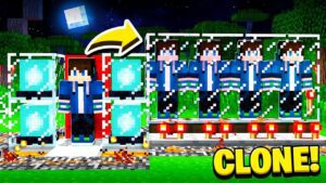 How to CLONE YOURSELF in Minecraft! (Scary Survival EP38) - Gameplay, Kingdom Kids Zone, Minecraft - EYstreem