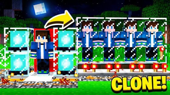 How to CLONE YOURSELF in Minecraft! (Scary Survival EP38) - Gameplay, Kingdom Kids Zone, Minecraft - EYstreem