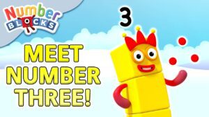 @Numberblocks- Meet Number Three | Meet the Numberblocks | Learn to Count - Kingdom Kids Zone, Little Learners - Numberblocks