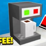 How to Make a WORKING COFFEE MACHINE in Minecraft! (NO MODS!) - Gameplay, Kingdom Kids Zone, Minecraft - EYstreem