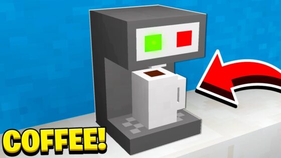 How to Make a WORKING COFFEE MACHINE in Minecraft! (NO MODS!) - Gameplay, Kingdom Kids Zone, Minecraft - EYstreem