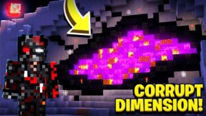 CORRUPT STEVE CREATED THE CORRUPT DIMENSION! (Scary Survival EP40) - Gameplay, Kingdom Kids Zone, Minecraft - EYstreem