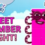 @Numberblocks- Meet Number Eight | Learn to Count | Meet the Numberblocks - Kingdom Kids Zone, Little Learners - Numberblocks