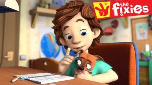 The Fixies ★ Petting the Dog ★ Fixies English | Cartoons Animals | Cartoon For Kids - Kingdom Kids Zone, Little Learners - The Fixies