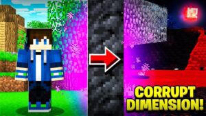 How to Make a PORTAL to the CORRUPT DIMENSION! (Scary Survival EP41) - Gameplay, Kingdom Kids Zone, Minecraft - EYstreem