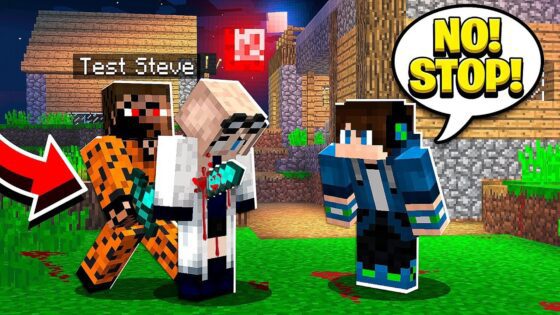 TEST STEVE IS ACTUALLY EVIL?! (Scary Survival EP47) - Gameplay, Kingdom Kids Zone, Minecraft - EYstreem