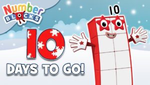 @Numberblocks- Countdown to #Christmas: 10 DAYS! | Learn to Count | Happy Holidays! - Kingdom Kids Zone, Little Learners - Numberblocks