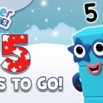 @Numberblocks- Countdown to #Christmas: 5 DAYS! | Learn to Count | Happy Holidays! - Kingdom Kids Zone, Little Learners - Numberblocks